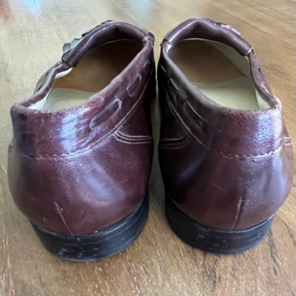 VTG Stacy Adams Mens Leather Kilt Tassel Dress Shoes‎ Size 9 Med M Maroon Red main image 10